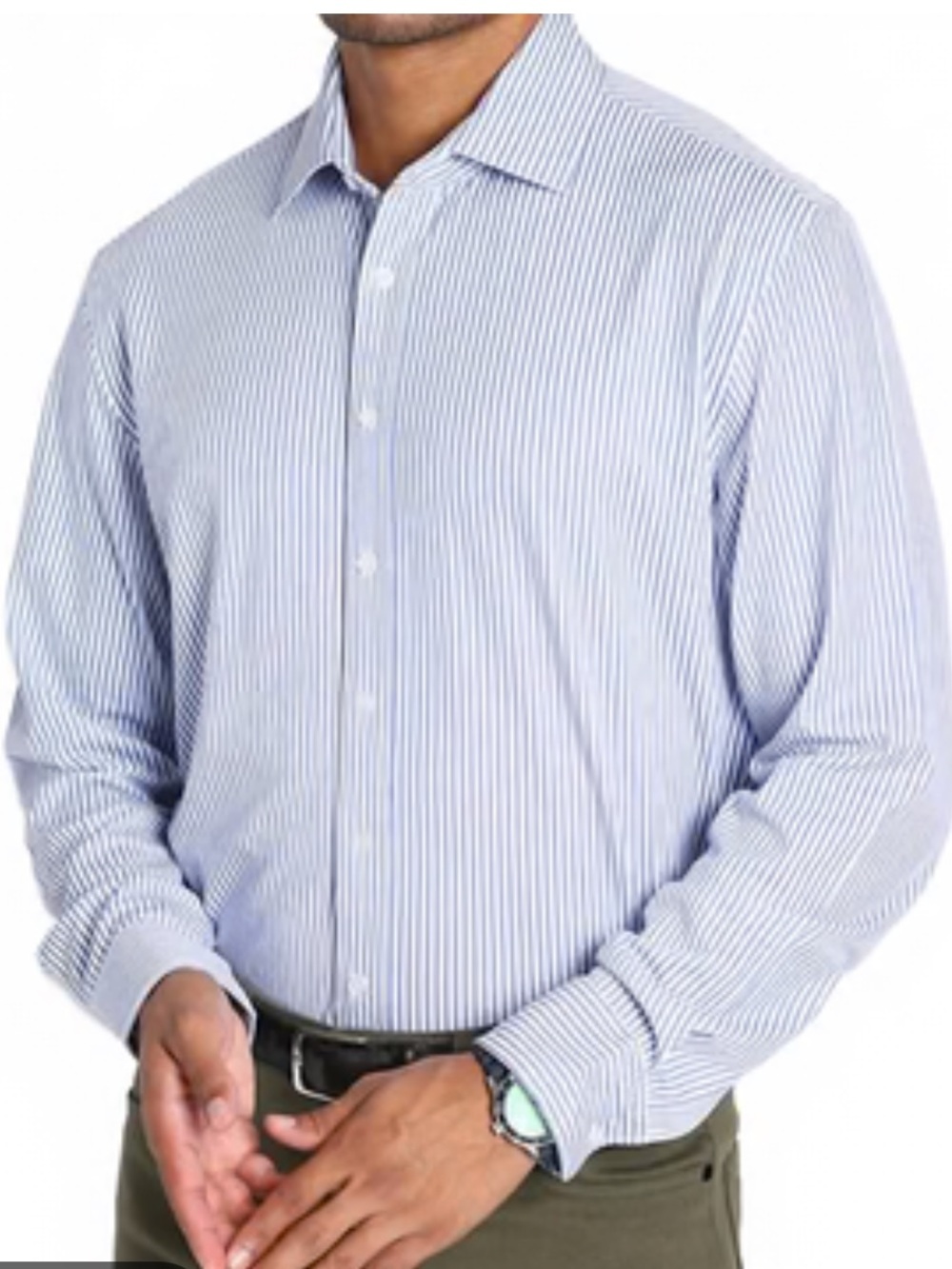NEW with Tags! Jachs New York Hayati Blue Button Down Dress Shirt Size 3XL